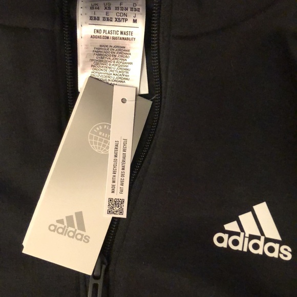 zip up cropped sweatshirt - Picture 3 of 3